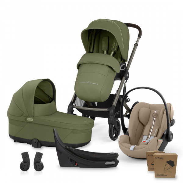 CYBEX Gold Talos 4in1 All Weather - Moss Green/Almond Beige